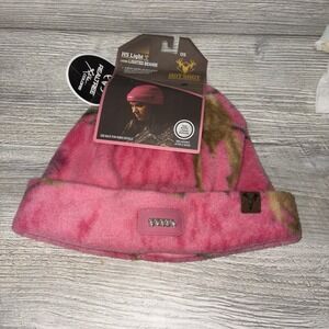 NEW RealTree Hot Shot Ladies Lighted Beanie Fleece One Size (e6)